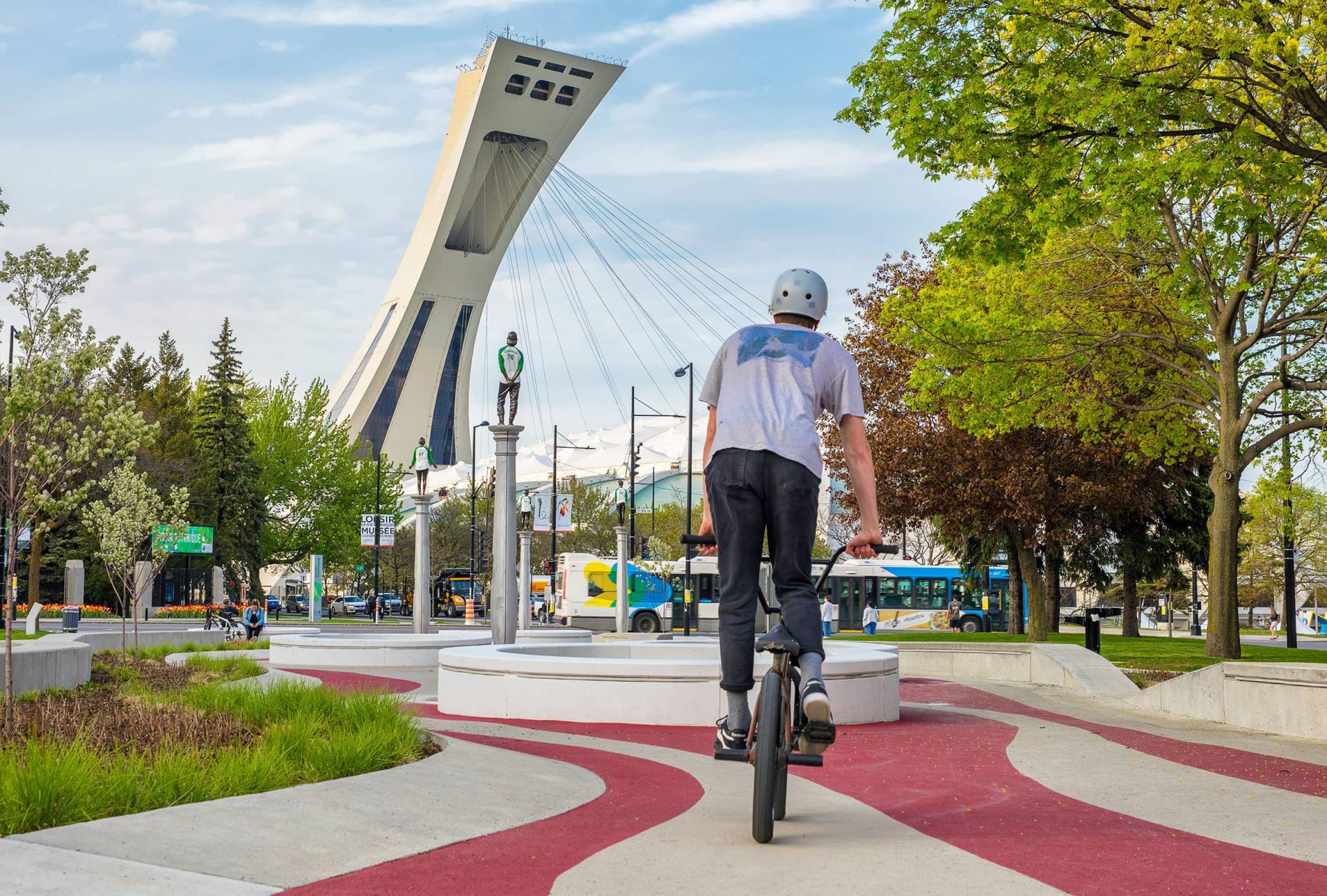 BMX dans un parc de Montr&eacute;al